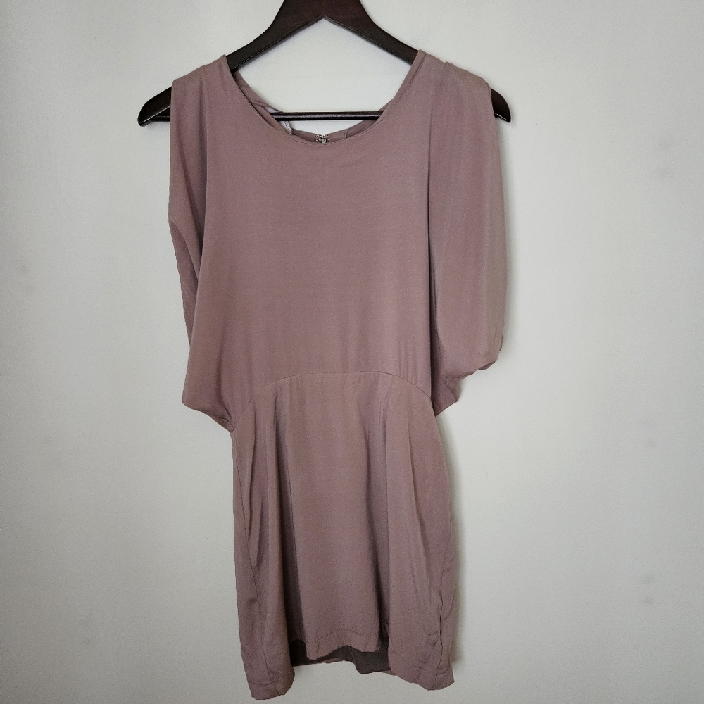 JENNIFER HOPE Dusty Rose Christie Silk Dress Sleeveless NWT Cocktail Casual Chic